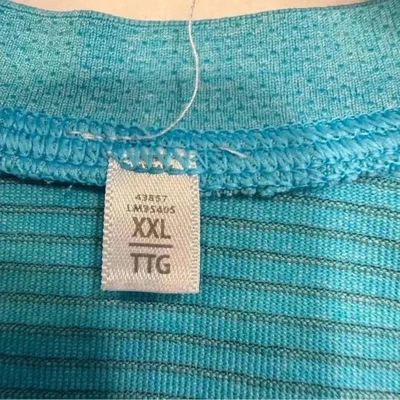 Lululemon men’s performance short sleeve tee shirt Aqua blue size XXL - Picture 4 of 9